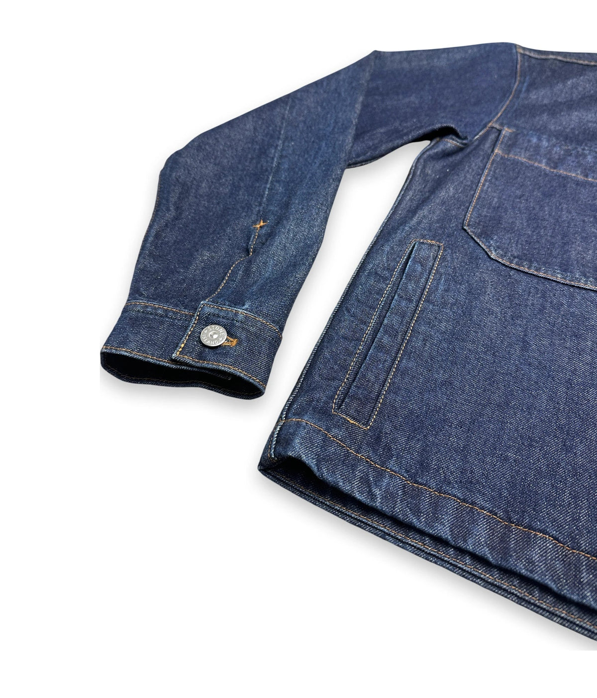Sleeve of a denim jacket